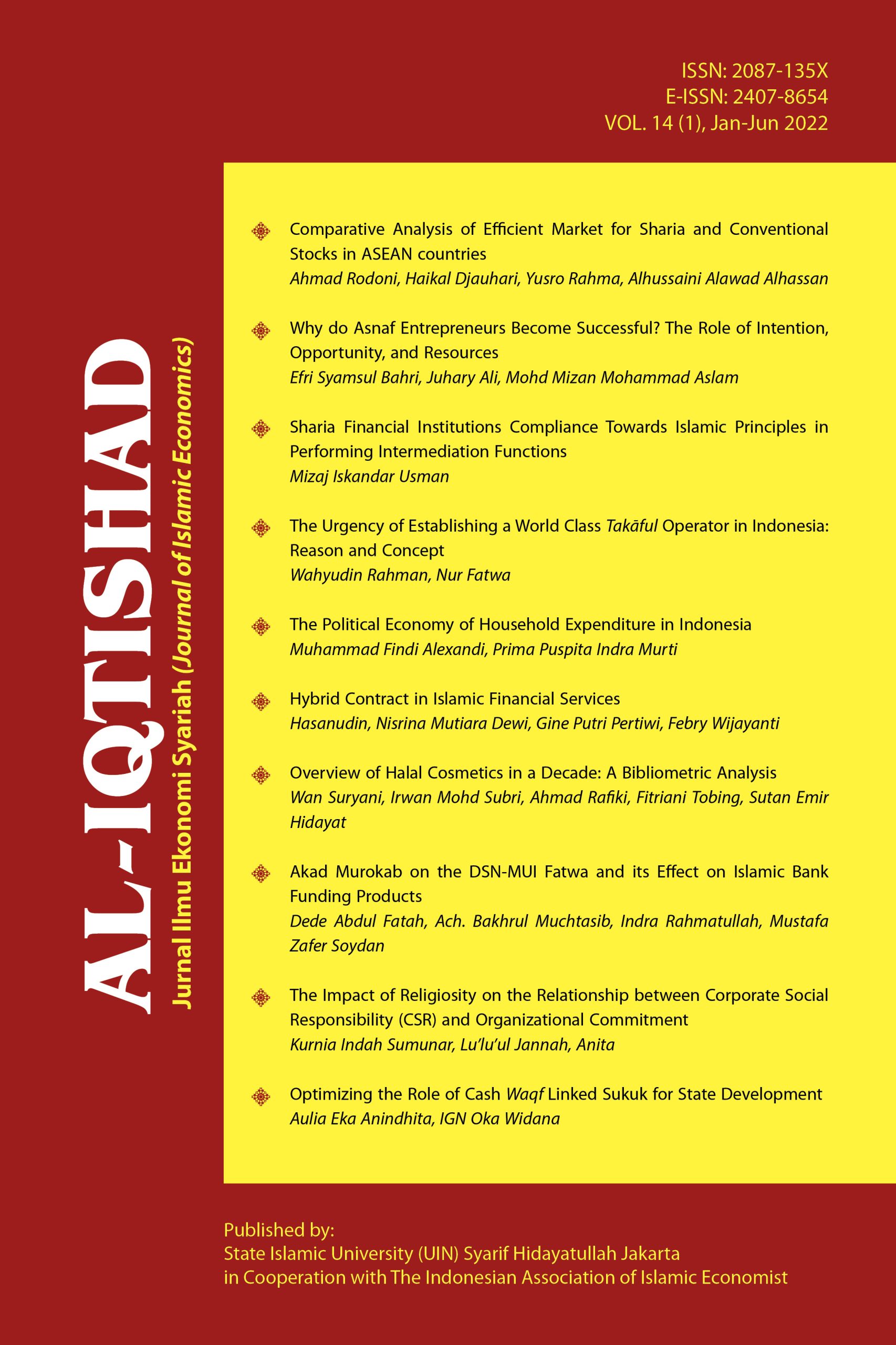 Al-Iqtishad : Jurnal Ilmu Ekonomi Syariah (Journal of Islamic Economics)