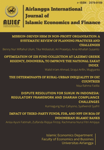 Airlangga International Journal of Islamic Economics and Finance (AIJIEF)