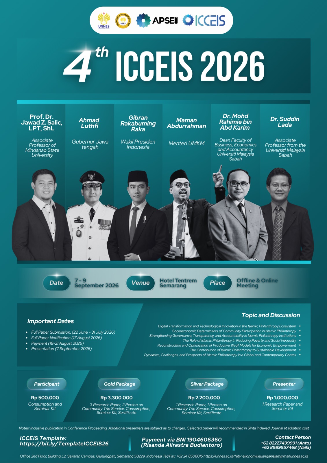 ICCEIS 2026: Forum Internasional Penguatan Ekosistem Filantropi Islam Berkelanjutan